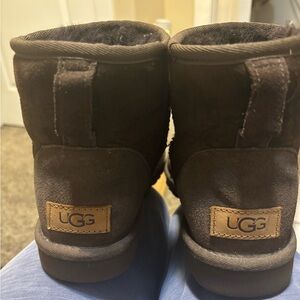 UGG Chocolate Suede Ankle Boots